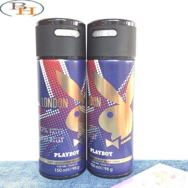 XỊT PLAYBOY LONDON 24H DEODORANT BODY SPRAY
