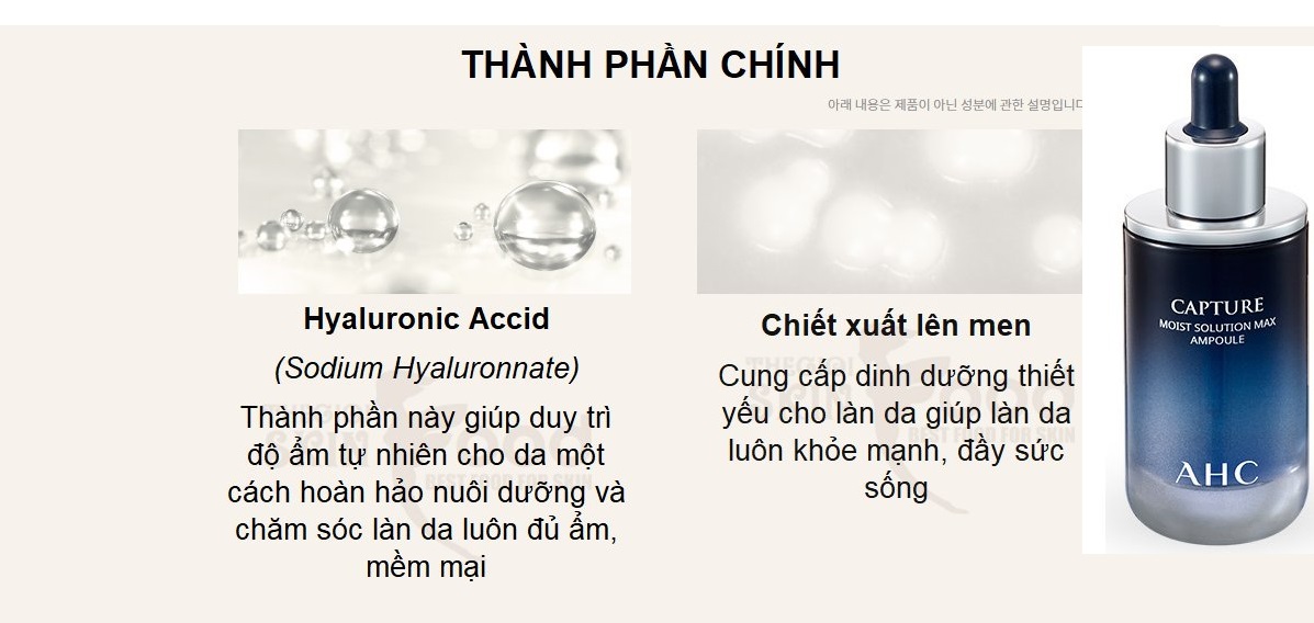 Serum AHC Xanh Cho Da Mặt Bị Khô Dưỡng Ẩm Cấp Nước