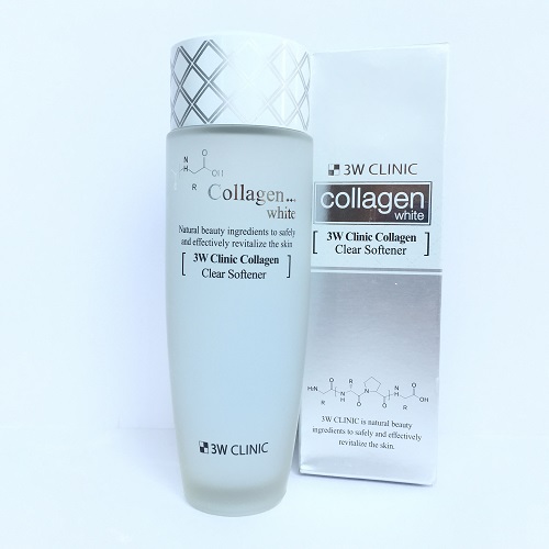 Nước hoa hồng 3W Clinic Collagen White Clear Softener 150ml chính hãng